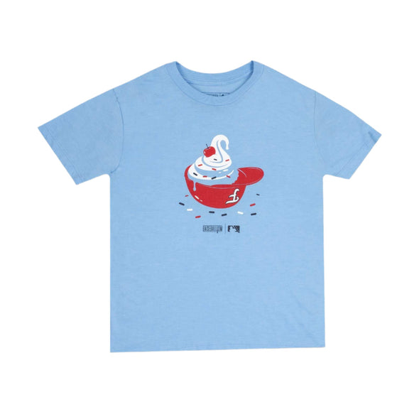 FredNats Youth Baseballism Sundae Helmet Tee