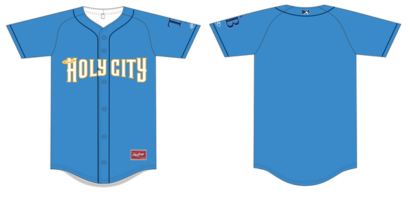 Charleston RiverDogs Youth Holy City Blue Jersey