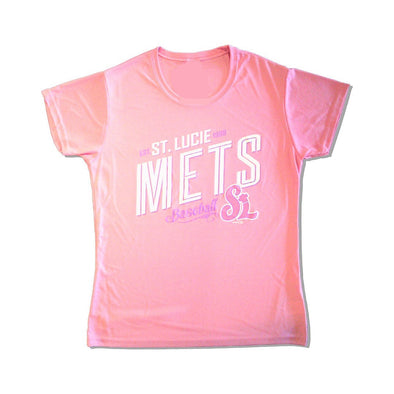 Ladies Pink St Lucie Mets T Shirt
