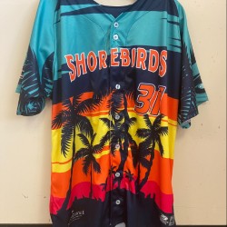 Delmarva Shorebirds 2024 Team Issued Margaritaville Jersey