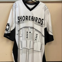 Delmarva Shorebirds Throwback Star Wars Clone Trooper Jersey