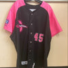 Delmarva Shorebirds Throwback Team Issued Pink/Black Jersey