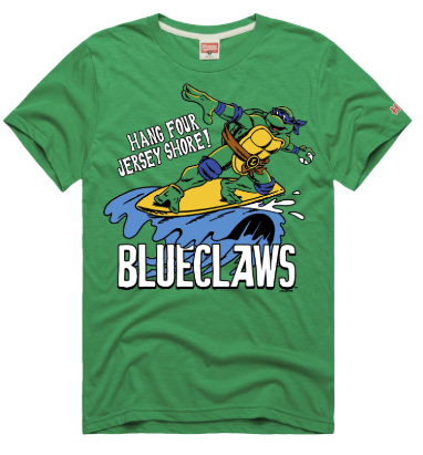 Jersey Shore BlueClaws Homage TMNT T-Shirt