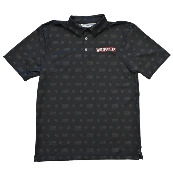 Fayetteville Woodpeckers Under Armour Armourfuse Flag Polo