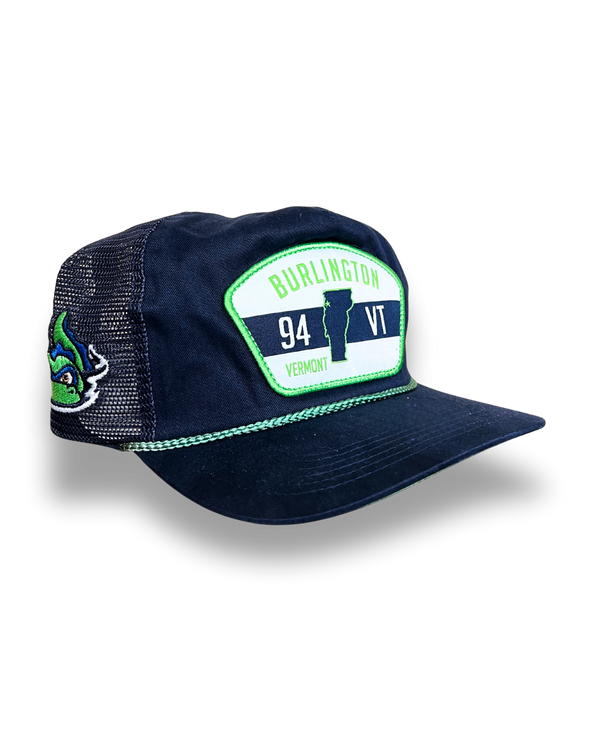 Vermont Lake Monsters Uncle Charlie Trucker Snapback