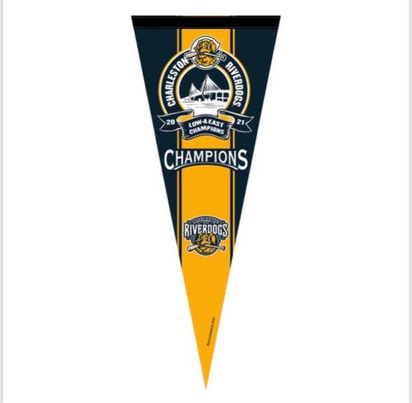 Charleston RiverDogs 2021 Championship Felt Pennant