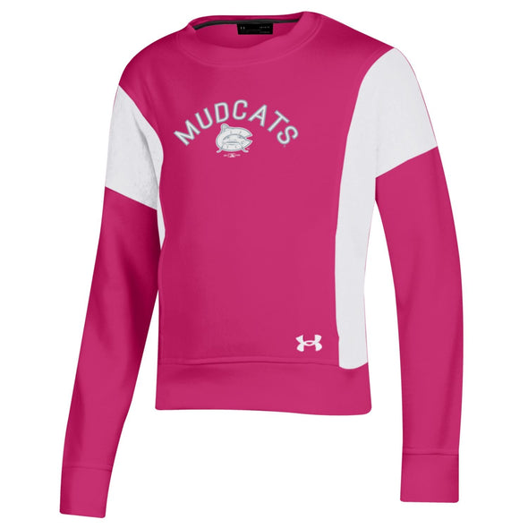 Carolina Mudcats Girls Alpha Pink Fleece Crew