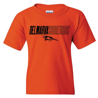 Delmarva Shorebirds Variance Orange Youth T-Shirt