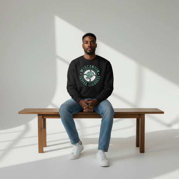 Wisconsin SCGH Black Oldtown Crewneck *NEW*