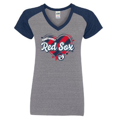 Pawtucket Red Sox Bimm Ridder Gray/Navy Toddler Girls Workhorse Tee
