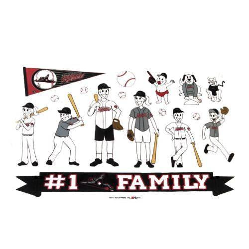 Richmond Flying Squirrels Spirit Family Window Cling