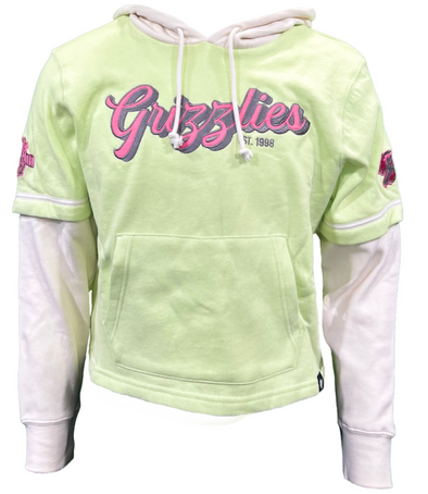 Women's Grizzlies Trifecta Cropped Hoodie