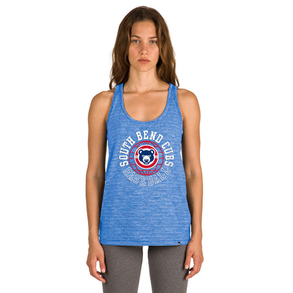 New Era South Bend Cubs Stripe Racer Back Tank Top