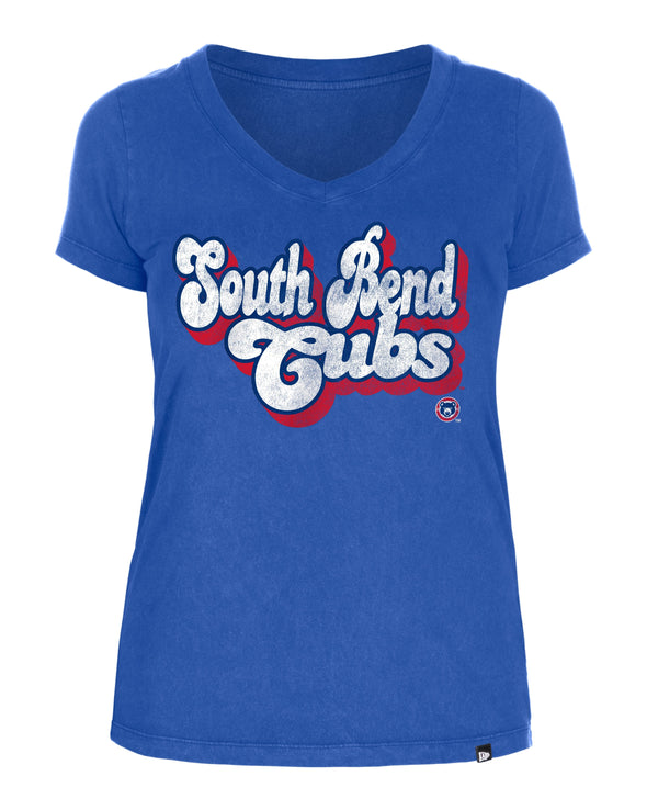 South Bend Cubs New Era Women's Bubble T-shirt