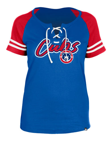 South Bend Cubs New Era Women's Laces Tee