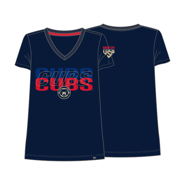 New Era South Bend Cubs Women's Stars & Stripes Tee