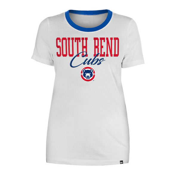 New Era South Bend Cubs Women's Script Tee