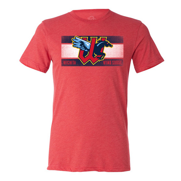 Wichita Wind Surge Adult Red Wristband Tee