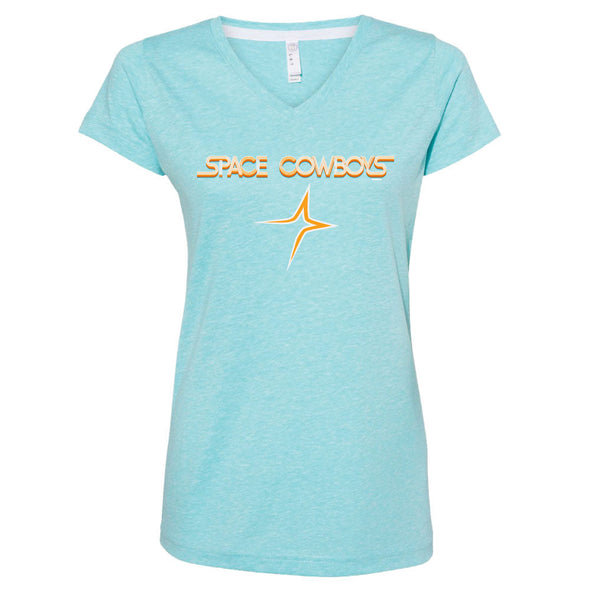 Sugar Land Space Cowboys Bimm Ridder Women's Tee Fauxback Combo Logo - Final Sale