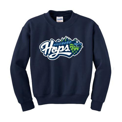 Bimm Ridder Youth Crew Neck Sweatshirt, Hillsboro Hops