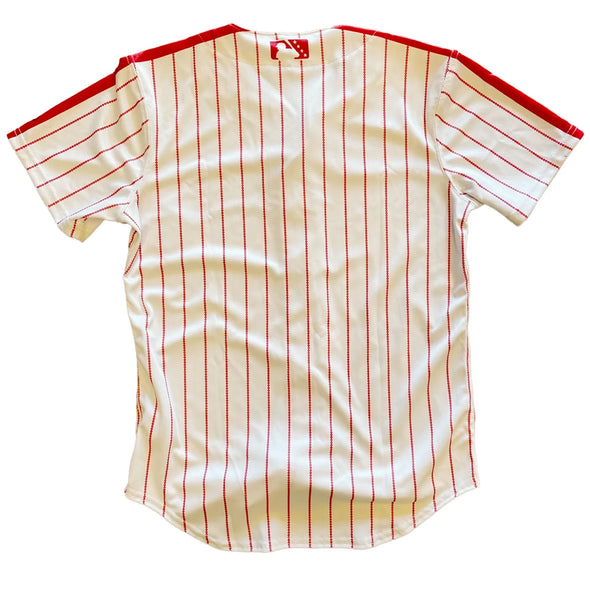 Wilson EvoShield Home Red Pinstripes Youth Replica On-Field Jersey