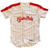 Wilson EvoShield Home Red Pinstripes Youth Replica On-Field Jersey