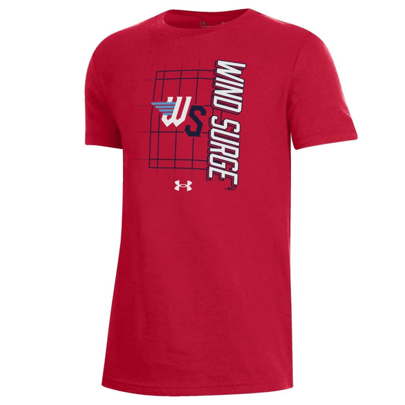 Wichita Wind Surge Youth Red Performance Cotton Zone Tee