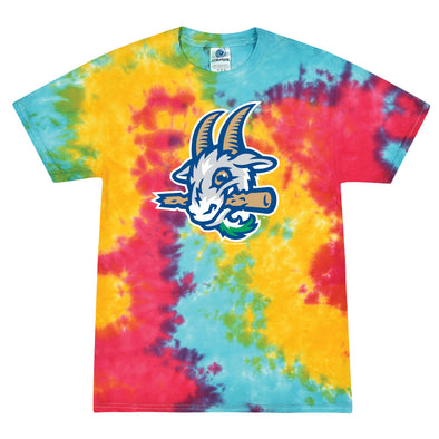Hartford Yard Goats Youth Rainbow Tie Dye Tee Shirt
