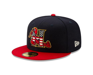 Hickory Crawdads Stars and Stripes Hat