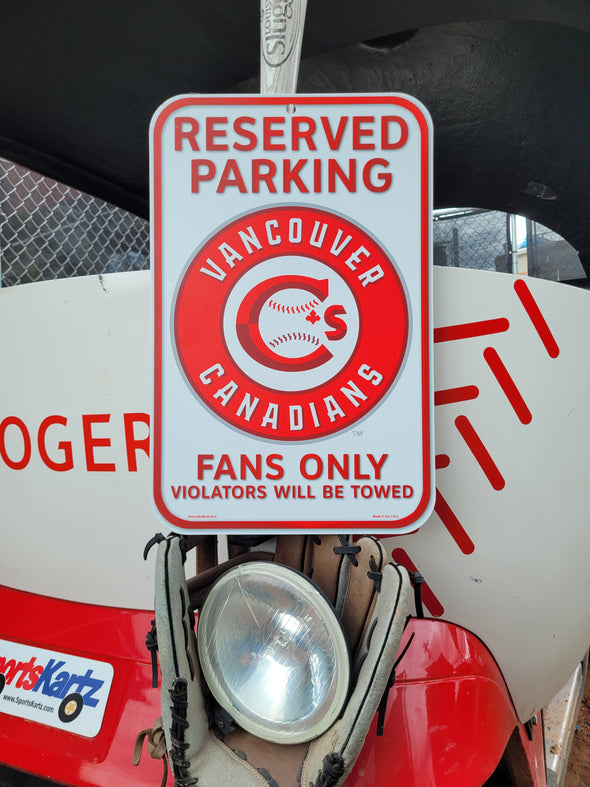 Fans Only Parking Sign
