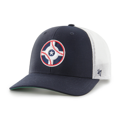 Indianapolis Indians '47 Adult Navy Circle City Trophy Stretch Fit Cap