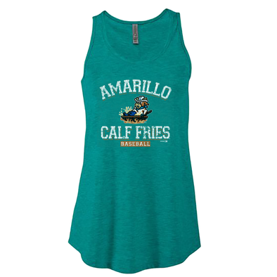 Amarillo Calf Fries Womens Jade Tank