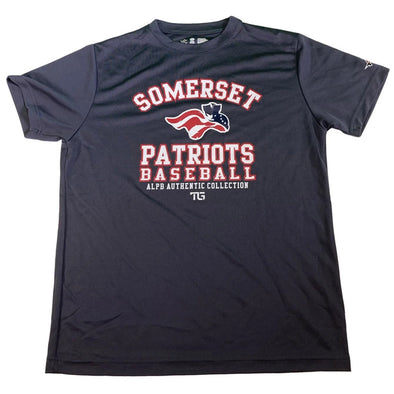 Somerset Patriots Alleson Youth Charcoal Tech Tee