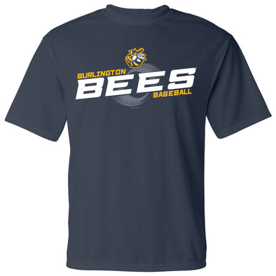 Burlington Bees Navy Steely Performance Tee