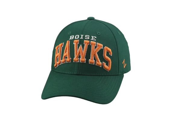 BOISE HAWKS BROADCAST ADJUSTABLE HAT, GREEN