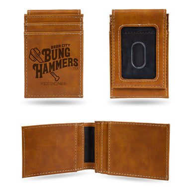 Beer City Bung Hammers Laser Engraved Front Pocket Wallet - SPECIAL ORDER