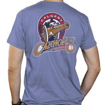 Calgary Cannons Hometown Collection Retro Brand Cornflower Blue T-shirt