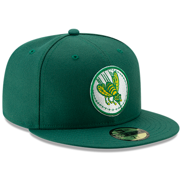 Greensboro Hornets Hometown Collection New Era 59FIFTY Green Fitted Cap