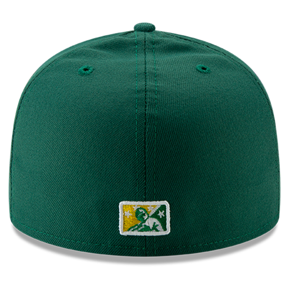 Greensboro Hornets Hometown Collection New Era 59FIFTY Green Fitted Cap