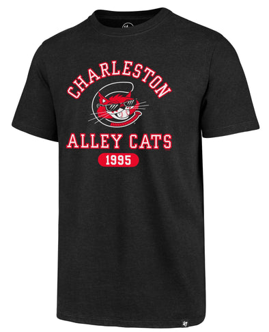 Charleston Alley Cats Al E. Cat Logo 1995 Hometown Collection '47 Black T-shirt