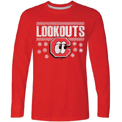 Chattanooga Lookouts Holiday Flakes LS Tee