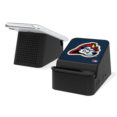 Peoria Chiefs Solid Wireless Charging Station and Bluetooth Speaker