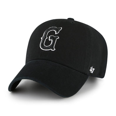Greenville Drive 47 Brand Black Clean Up with White G Logo
