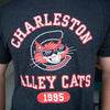 Charleston Alley Cats Al E. Cat Logo 1995 Hometown Collection '47 Black T-shirt