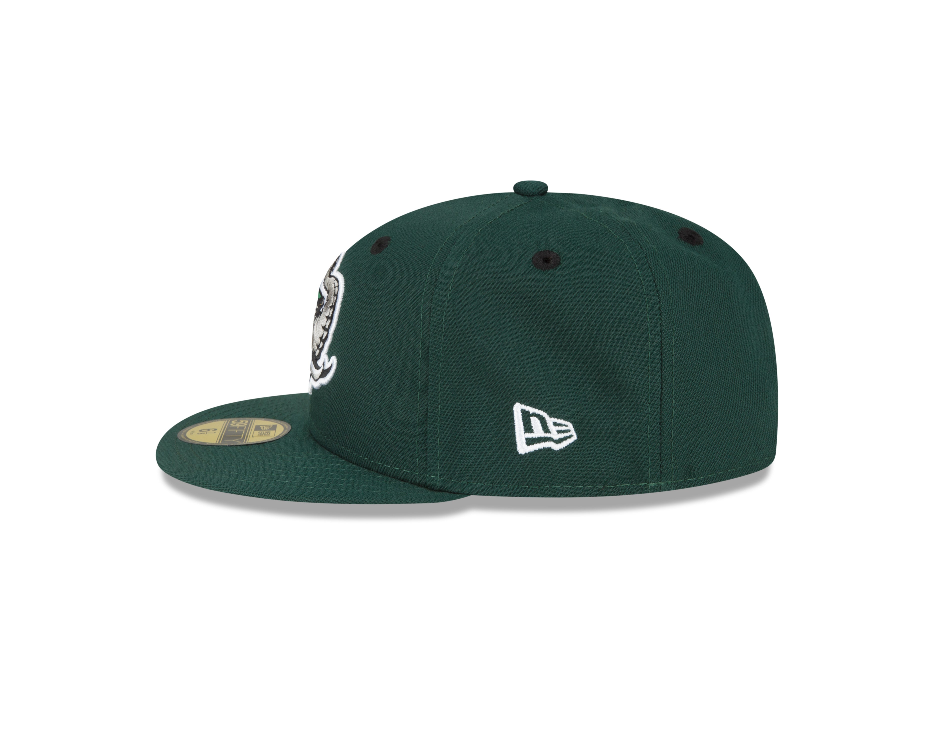 59fifty green fitted hat