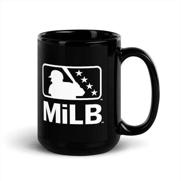 2023 MiLB Logo Black Glossy Mug