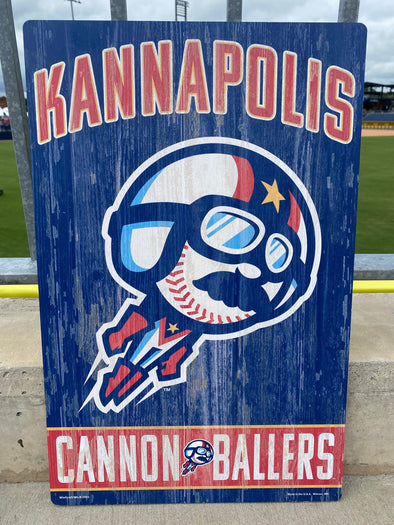 Cannon Ballers Wooden Sign