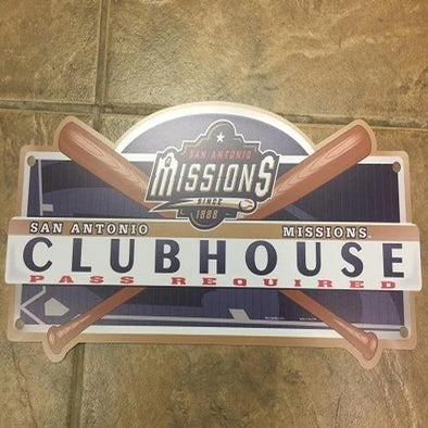 San Antonio Missions Club House sign