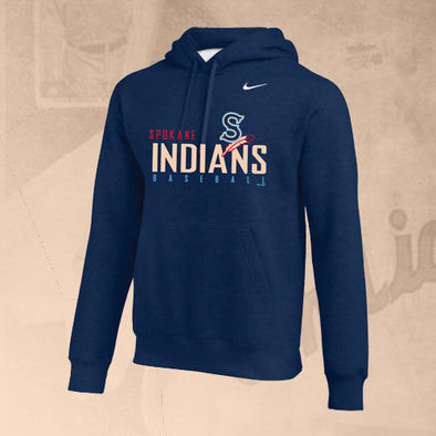 Spokane Indians Nike Navy Hooded Sweatshirt