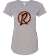 Visalia Rawhide Roping R Logo Ladies Shirt-Grey